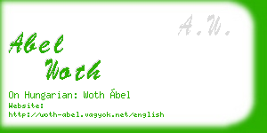 abel woth business card